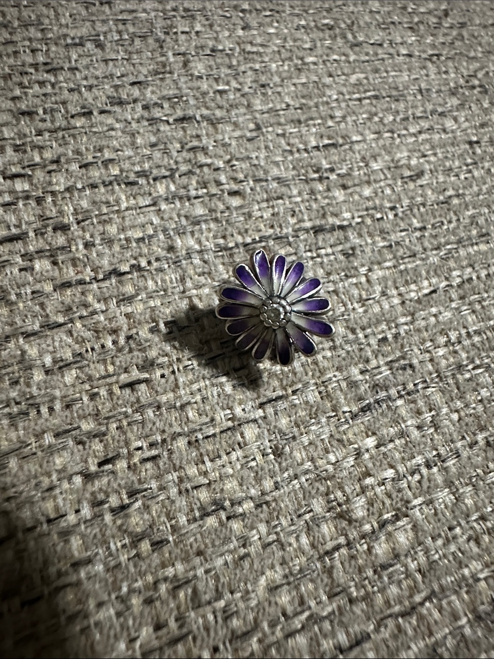 Pandora Purple Daisy Enamel Charm